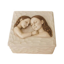 Decorative Box Sculpted Hand-Painted Keepsakes Box Mother Day