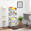 Floor Standing Rolling Multi-Tier Storage Shelf 4-Tier 4