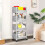 Floor Standing Rolling Multi-Tier Storage Shelf 4-Tier 5