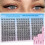 Κιτ Wispy Lash Clusters, Φυσικές Extensions Βλεφαρίδων σε Σγουρό Σκούρο Σκούρο, 180 Τεμάχια, 10-16 1