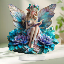 Decoração de Dia dos Namorados, Decoração de Fada com Flores, Decoração para Casa e Jardim, Decoração de Anjo para Mesa, Decoração de Mesa