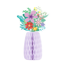 Colorful Vase Paper Honeycomb Easter Decoration for-3 1