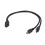 Cable de carga múltiple, cable divisor USB C 2 en 1, cable de carga rápida USB C hembra a dos puertos mini USB macho para teléfono 2