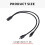Cable de carga múltiple, cable divisor USB C 2 en 1, cable de carga rápida USB C hembra a dos puertos mini USB macho para teléfono 4