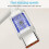 Cable USB largo y práctico de USB a USB A para carga y datos, conector recto de carga rápida de 6.0 A. 5