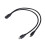 Cable de carga múltiple, cable divisor USB C 2 en 1, cable de carga rápida USB C hembra a dos puertos mini USB macho para teléfono 8