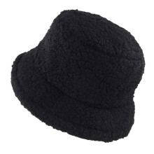 Vinterhatt for kvinner Koselig fleecefôret vindtett utendørslue Vintage Cloche-stil Myk termisk svart