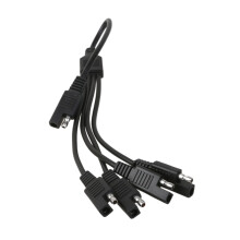 SAE-stroomconnectoren voor auto's, kabel Y-splitters 1 naar 2/3/4 SAE-verlengkabel 18AWG voor auto's en campers