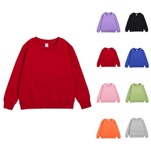 Felpa a maniche lunghe in cotone con patchwork per bambini e bambine.