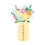 Vase Shape Paper Honeycomb Ornament for Easter-Yellow 1 1
