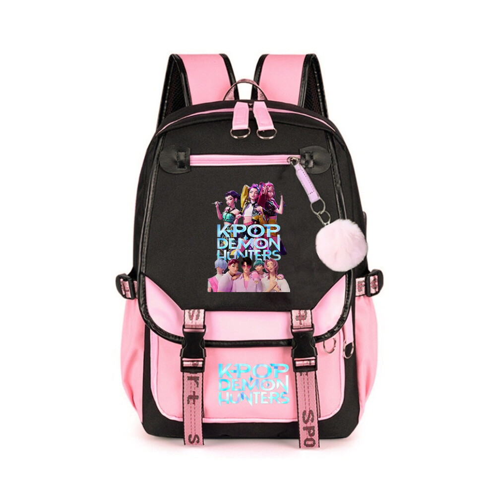 Srj Star (Z2) 2026 K-Pop Demon Hunters Anime School Backpack Cute Cartoon Print Bag For Student