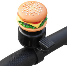 Cute Food Bike Bell – Loud Crisp Bell for Kids & Adults, Fits 22mm Handlebars, Compatible with Road Bike/Scooter/Trike