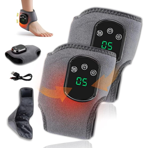Massageador de pés sem fio Foot Renew com tripla função e aquecimento.