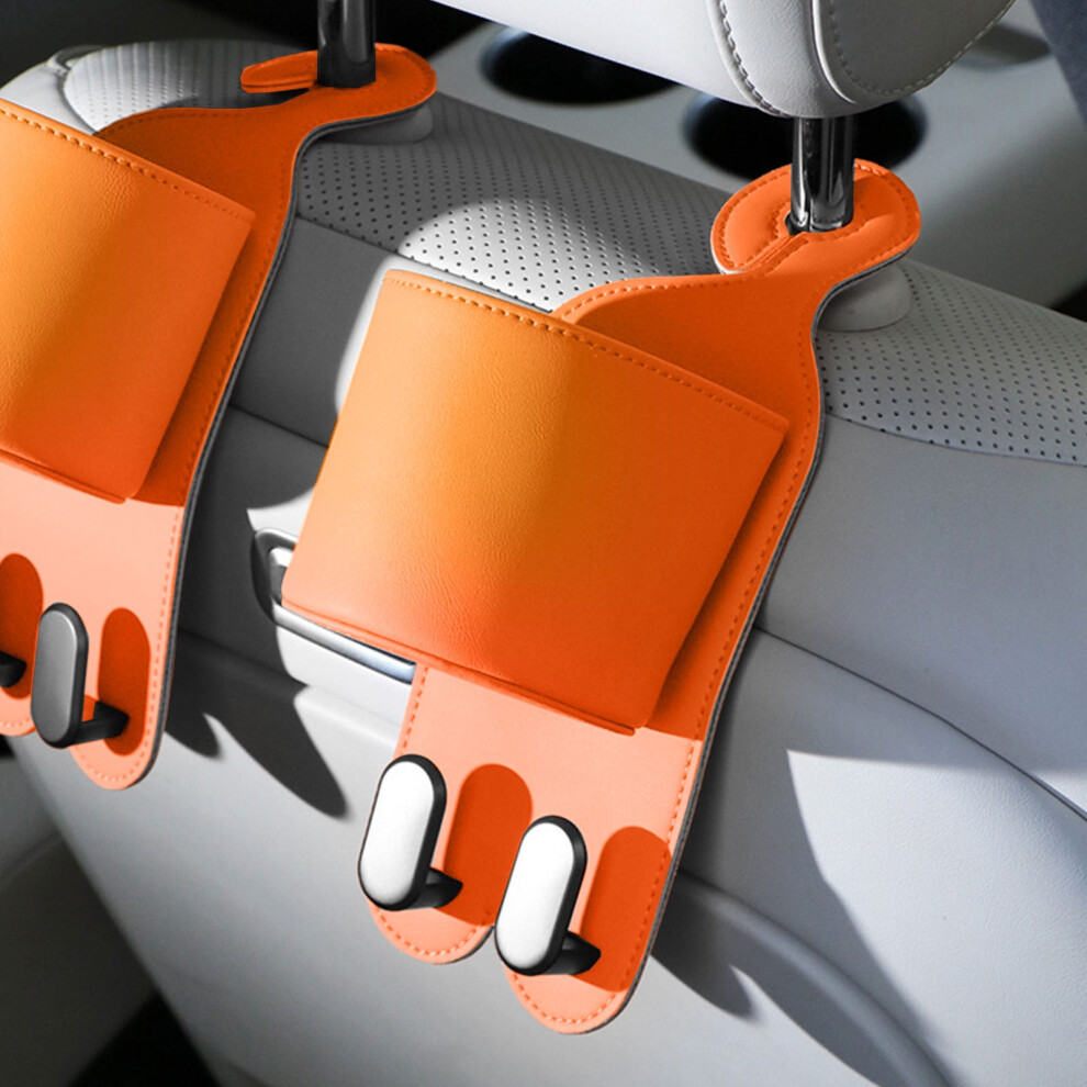 Car Seat Back Storage Box With Cup Holder And Hooks 962125946628