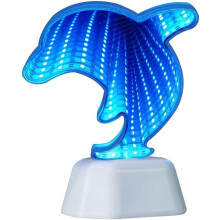 LED nočná lampa, tunelové svetlo3D nekonečné zrkadlové svetlo roztomilé nástenné dekorácie so srdiečkom pre vianočnú párty izbu