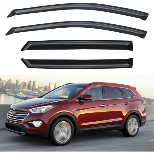 Προστατευτικά βροχής για Hyundai Santa Fe (εκτός Santa Fe XL) 2013-2018, Εκτροπείς ανέμου