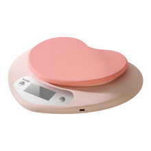 Heart-Shape Digital Kitchen Baking Scale, 0.1g Accurate High-Sensitivity Food/Coffee Gram Scale for Baking Cooking Coffee(Pink)