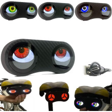 Demon Eyes fietsachterlicht, waterdicht, 9 kleuren, USB-oplaadbaar