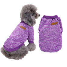 Hunde-Fleecepullover/Mantel – Lila, XXL