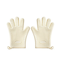 Gants de cuisine en silicone résistants à la chaleur avec doublure douce et imperméables, parfaits pour les grillades et le barbecue.