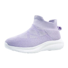 Girls Sneakers – Lightweight, Breathable School Shoes, Compatible with Daily Wear – Purple, Size 33