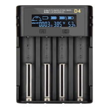 18650 akkumulátor Smart4-Bay automatikus LCD kijelzőhöz, gyorsan tölthető, újratölthető AAAA///