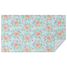 Nappe rectangulaire à motif floral Pioneer Flower, 152 x 259 cm, en polyester imperméable, facile à nettoyer et anti-taches, pour l'intérieur,