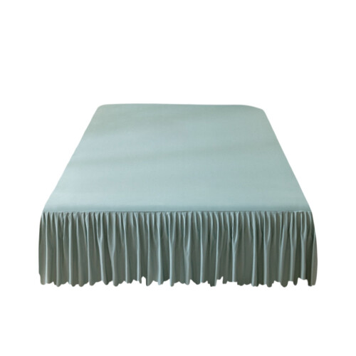 Jupe de lit unie en coton lavé, 200 x 150 cm