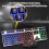 RGBs Illuminated Mechanical Keyboards Set USB Plugs Play 104Key Layout For PC Tablets Typing 6