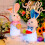 Easter rabbit plush figurine glowing battery-operated 1 4