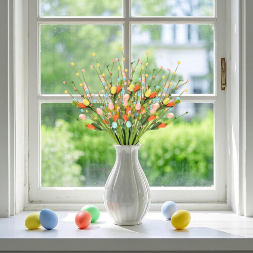 Set di decorazioni per uova di Pasqua e carote e bacche (6 pezzi) 2