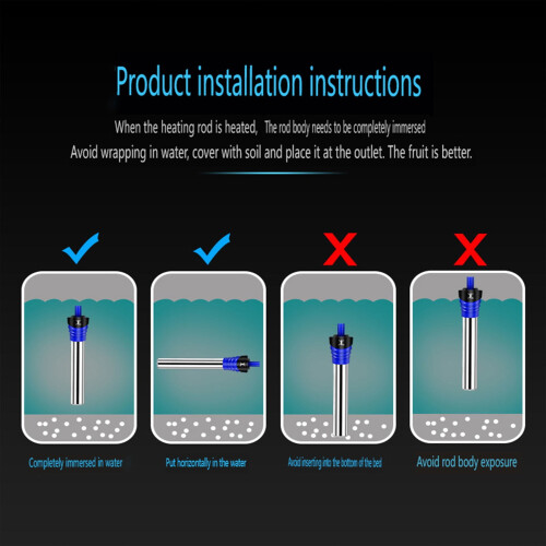 B 100W Aquarium Heater Automatic Shut Off Safety 2