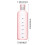 Misurino in plastica trasparente da 750 ml con coperchio, colore rosa 3