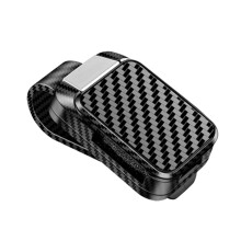 Carbon Fibre Sun Visor Glasses Holder Clip