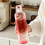 Misurino in plastica trasparente da 750 ml con coperchio, colore rosa 4