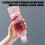 Misurino in plastica trasparente da 750 ml con coperchio, colore rosa 5