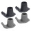 4Pcs Walker Gliders For Folding Walker Rubber Compatible With Senior Mobility Tools Multi 5