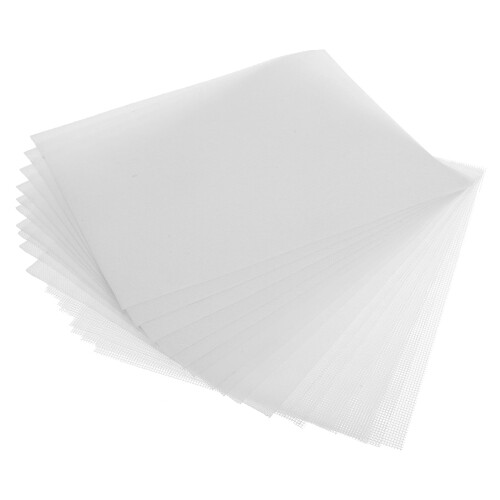 10Sets White Paper Making Screen Mesh Replacement and Frame for DIY Paper Craft Projects