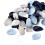 200 Silk Rose Petals 2x2 in Mixed Colours 1