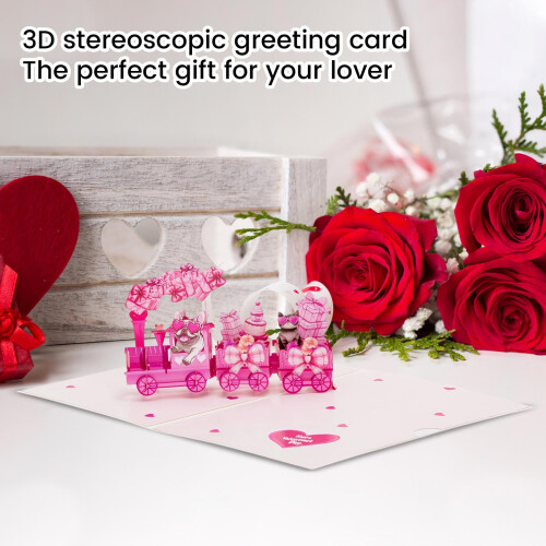 3D Pop-up Valentijnskaart 2026 met envelop 2