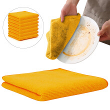 Chiffons de nettoyage réutilisables anti-rayures – 30 x 30 cm, pour essuyer la vaisselle, nettoyer les vitres et usage multifonctionnel à la