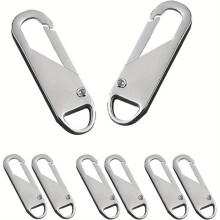Zipper Pull, 24pcs Replacement Metal Zipper Handle Mend Fixer Tab for Luggage, Suitcases, Backpacks, Jackets, Purses, Handbags