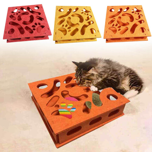 Παιχνίδι Cat Intelligence Maze Box, Διαδραστικός Ταΐστρα Παζλ για, Ανθεκτικό Παιχνίδι