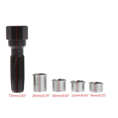 14mm for Rethread Rethreader Repair Tap Tool Reamer Inserts Kit Profe 2
