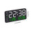 Modern LED Digital Alarm Clock - Date Temperature Display with Brightness Control Dual Power Options 3