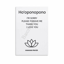 Ho'oponopono Definition Poster (7) Canvas Painting Posters And Prints Wall Art for Living Room Bedroom Decor