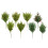 Clearance Artificial Sprig Realistic Greenery for Decor Natural Looking with Lifelike 3