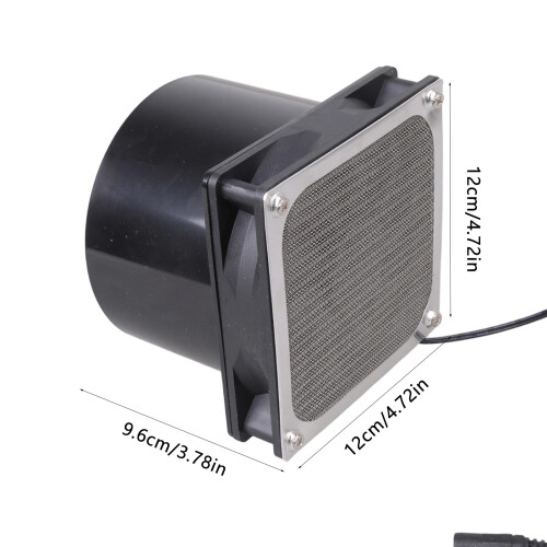 Kompakter 12-V-0,3-A-Gebläseventilator mit 5,5 x 2