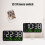 Modern LED Digital Alarm Clock - Date Temperature Display with Brightness Control Dual Power Options 4