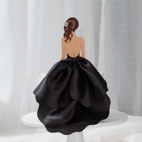 Valentinsdag kagetopper brudekjole figur 1 stk.